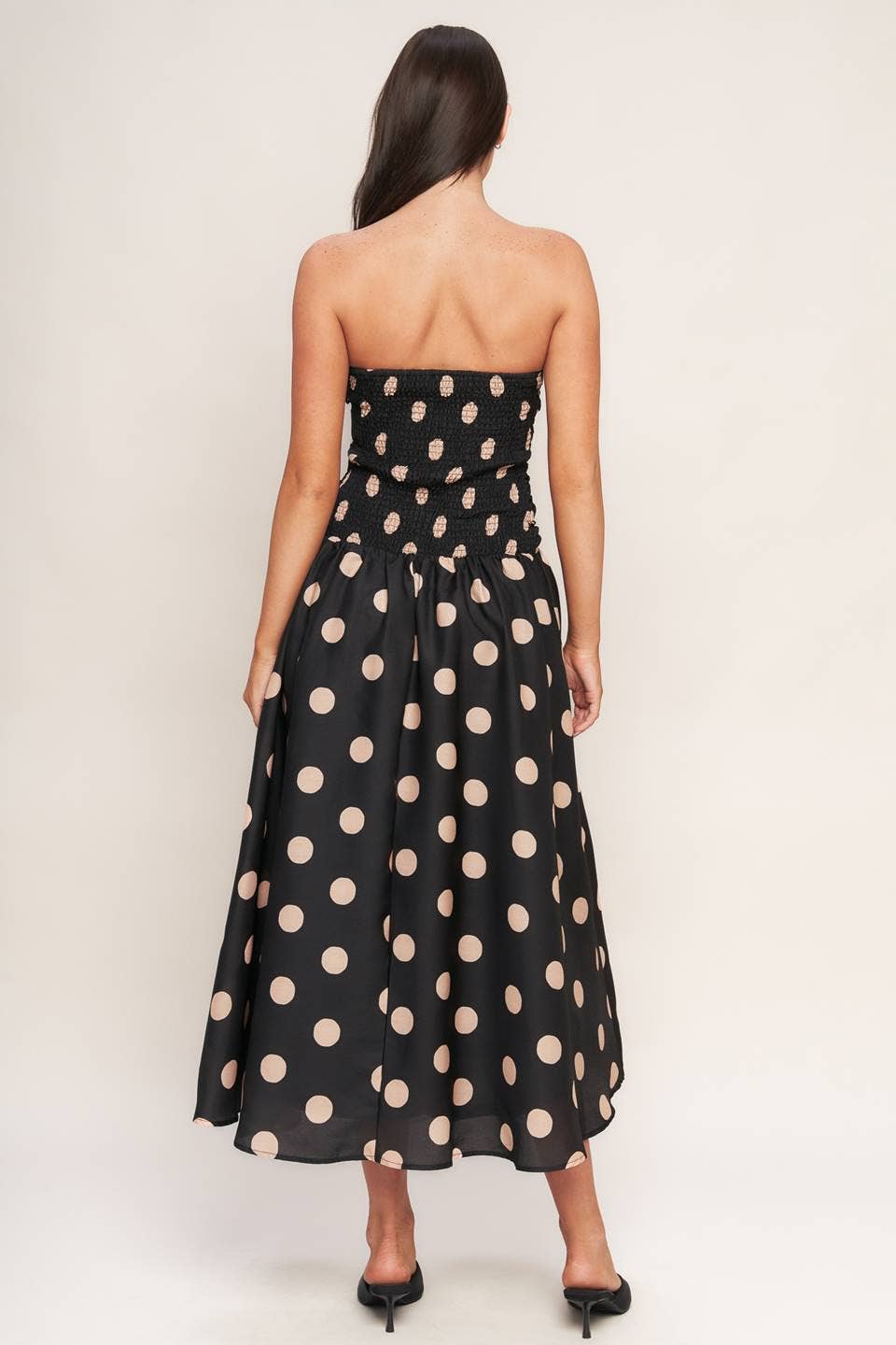 Vicki Polka Dot Midi Dress
