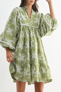Louise Embroidered Mini Dress