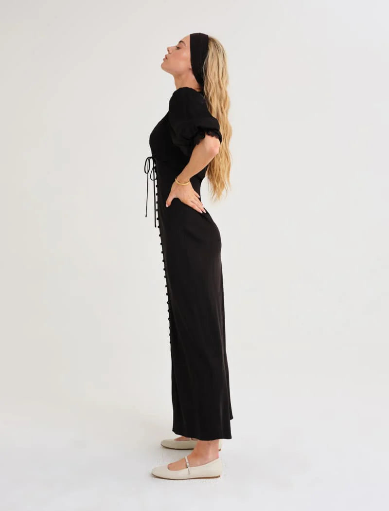 honey duster maxi dress Honey Duster Maxi Dress | Black | Size S