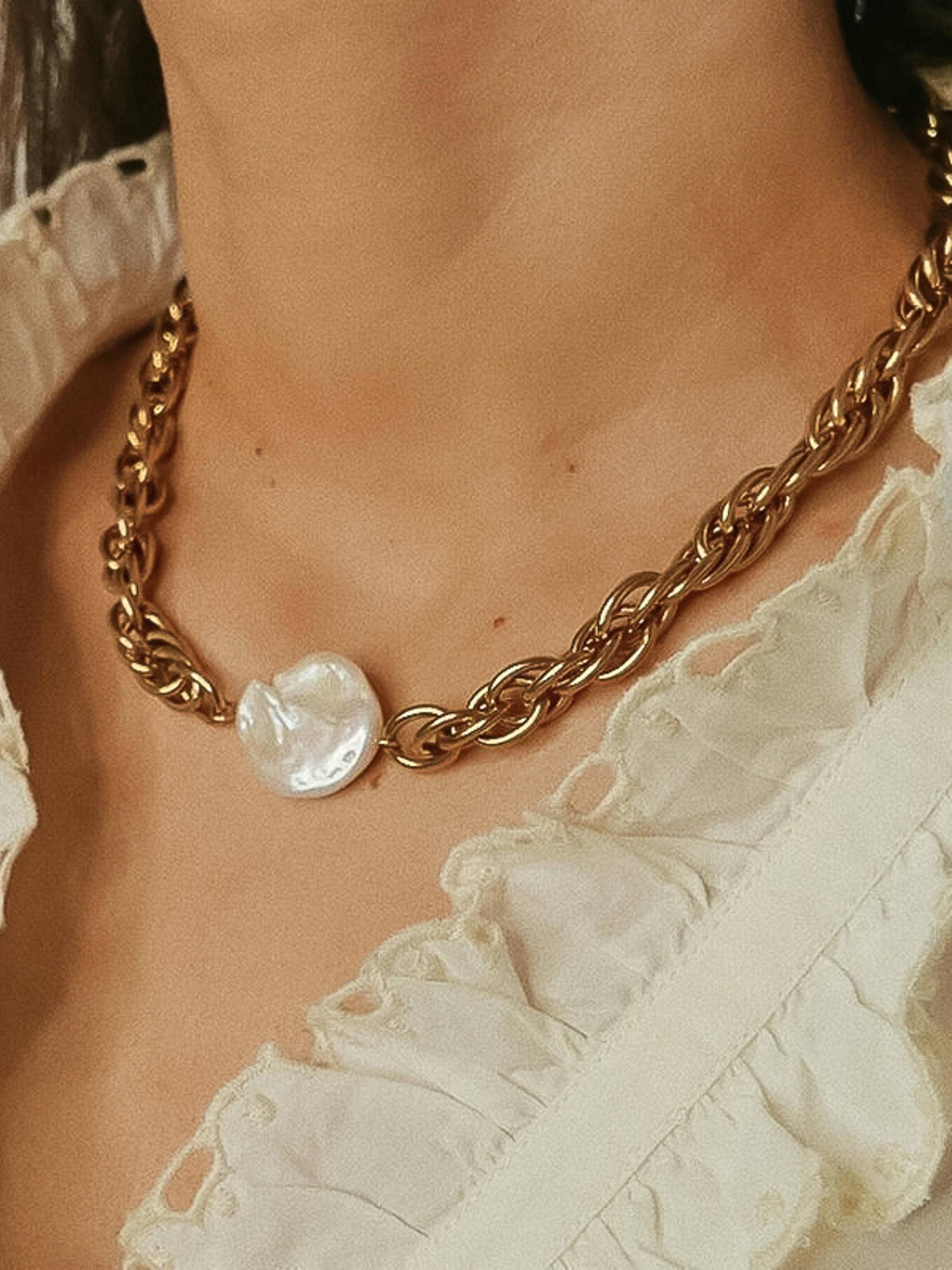 Lala Pearl Chain Necklace