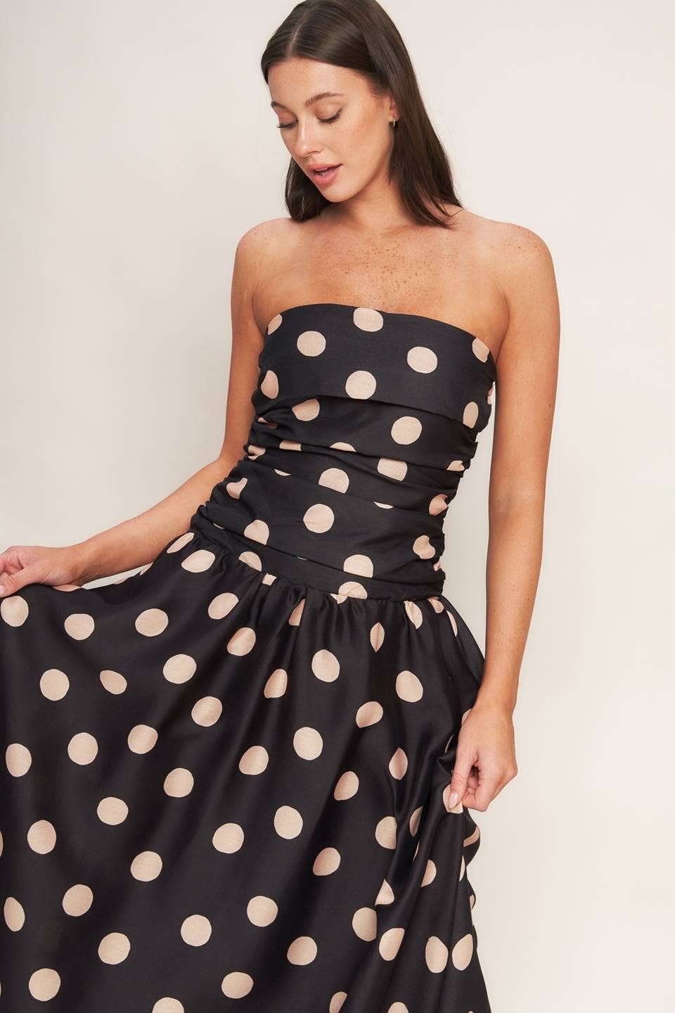 Vicki Polka Dot Midi Dress