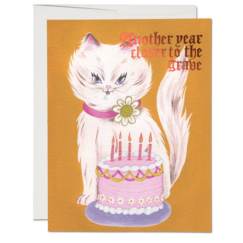 Kitty & Cake Birthday Card