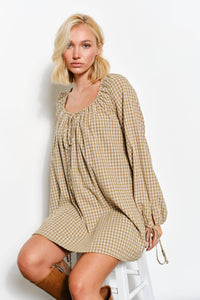 Kara Plaid Mini Dress