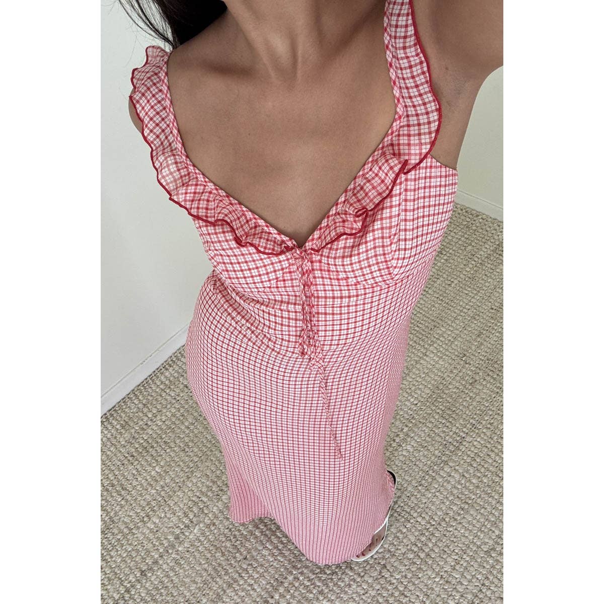 Gingham Maxi Dress