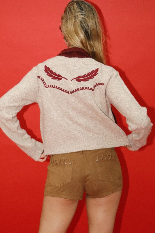 Feather Cardigan