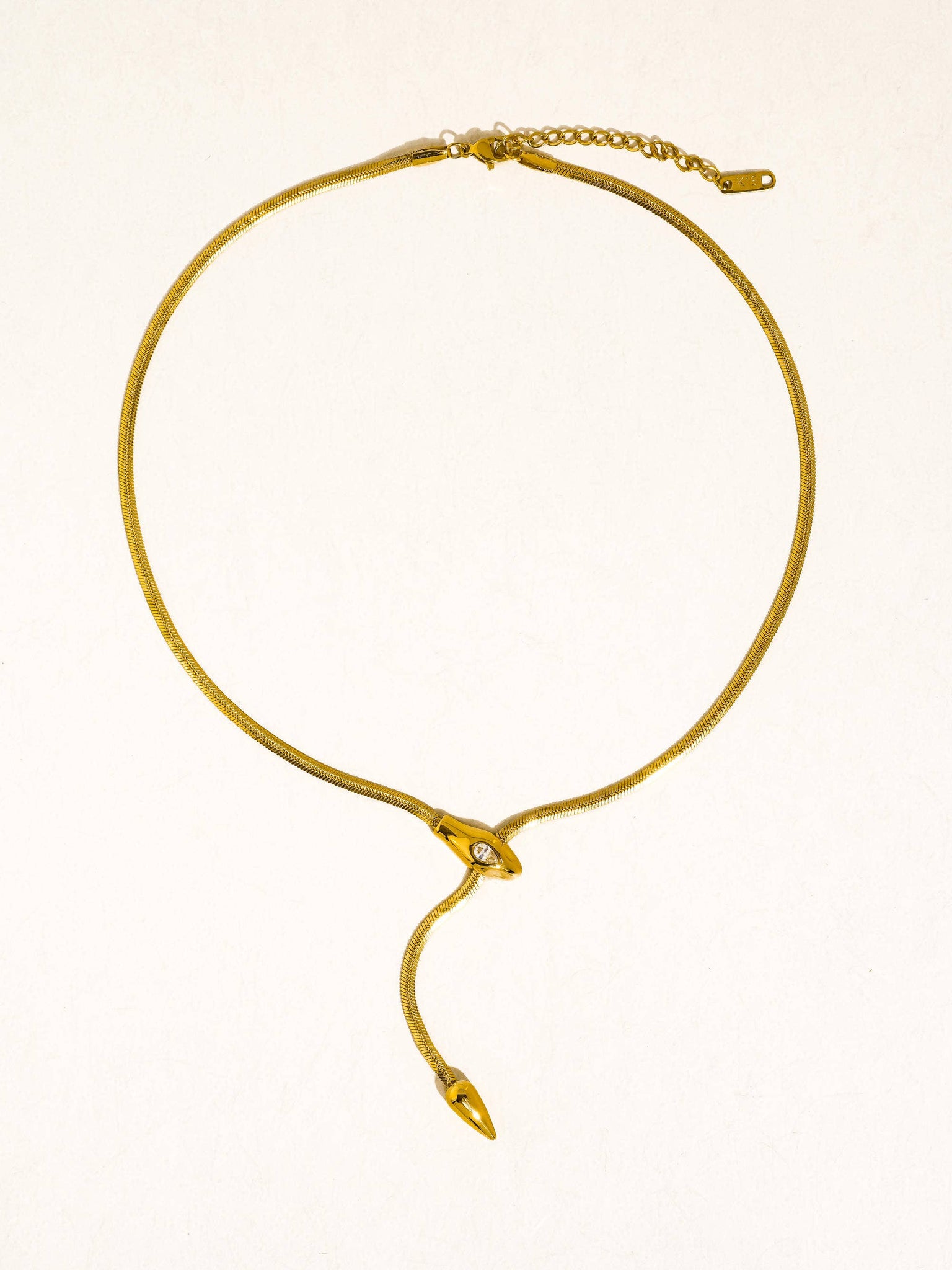 Serpent Lariat Necklace