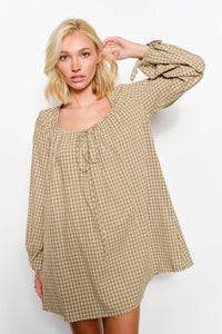Kara Plaid Mini Dress