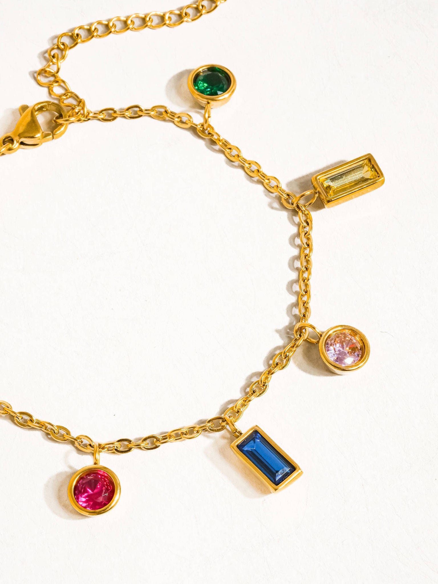Eliza CZ Charm Bracelet