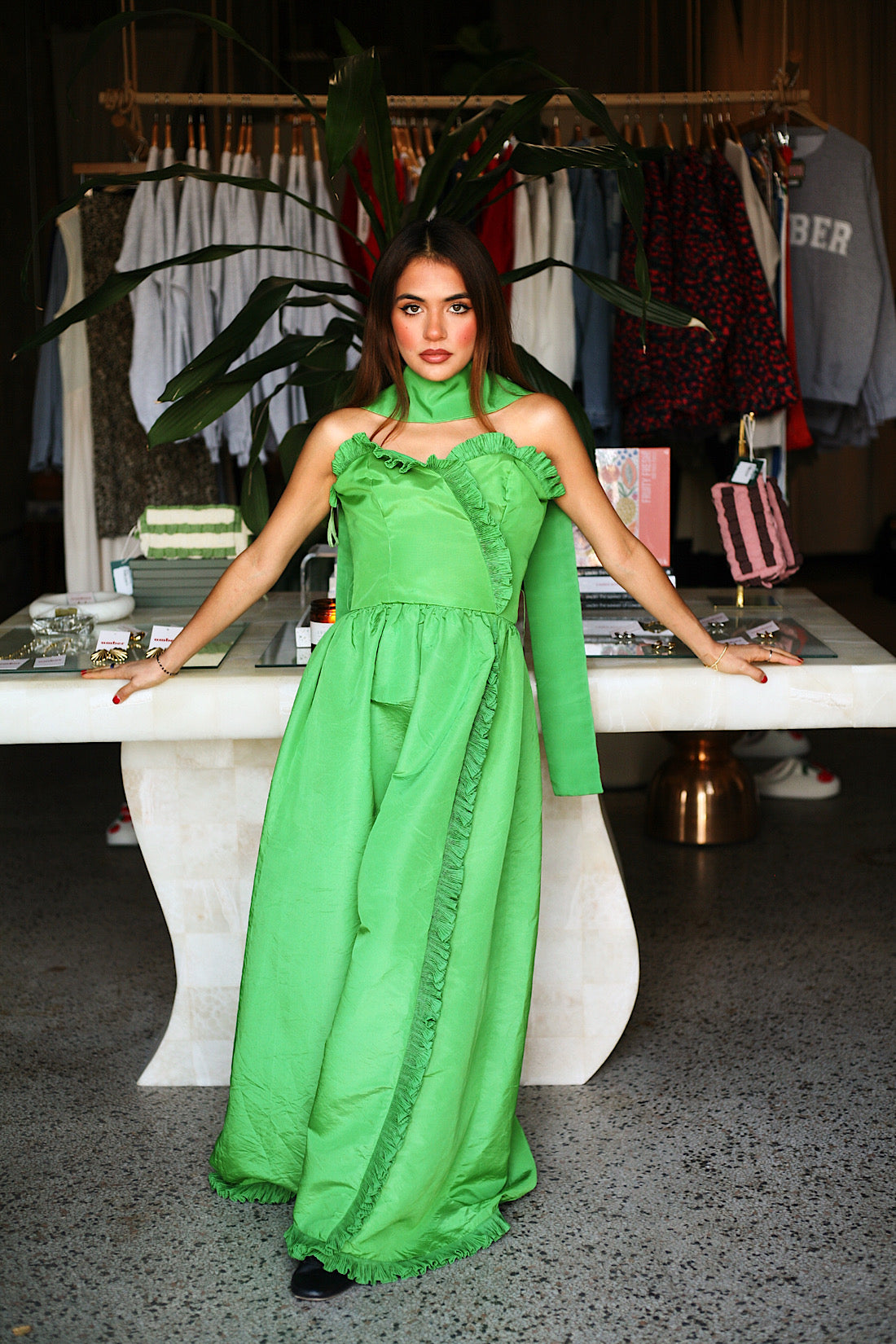 Vintage Kelly Green Dress | Umber Vintage Kelly Green Dress | Umber