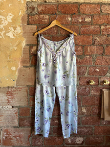 Vintage Blue Floral PJ Set