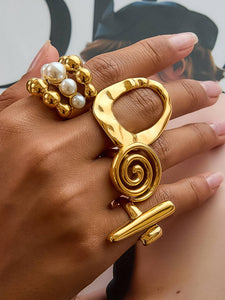 Ivy Spiral Ring
