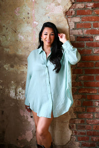 Ellie Blouse in Sea Green