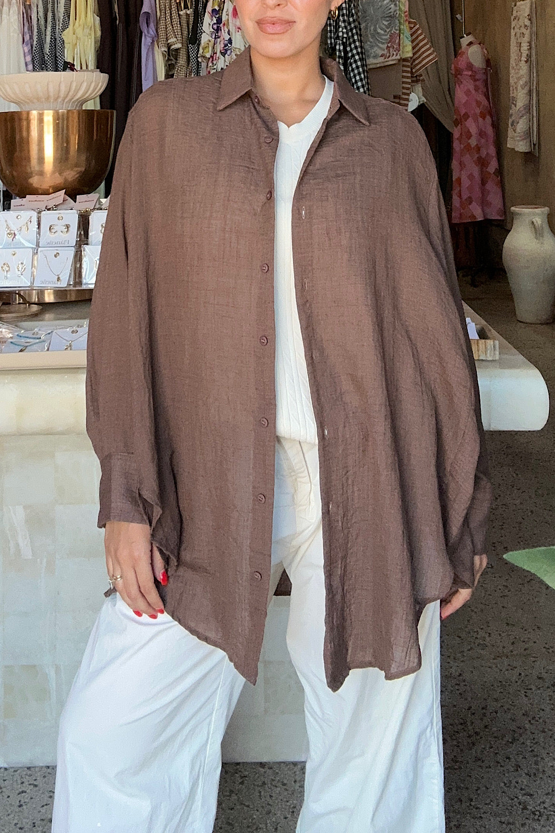 Ellie Blouse in Chocolate