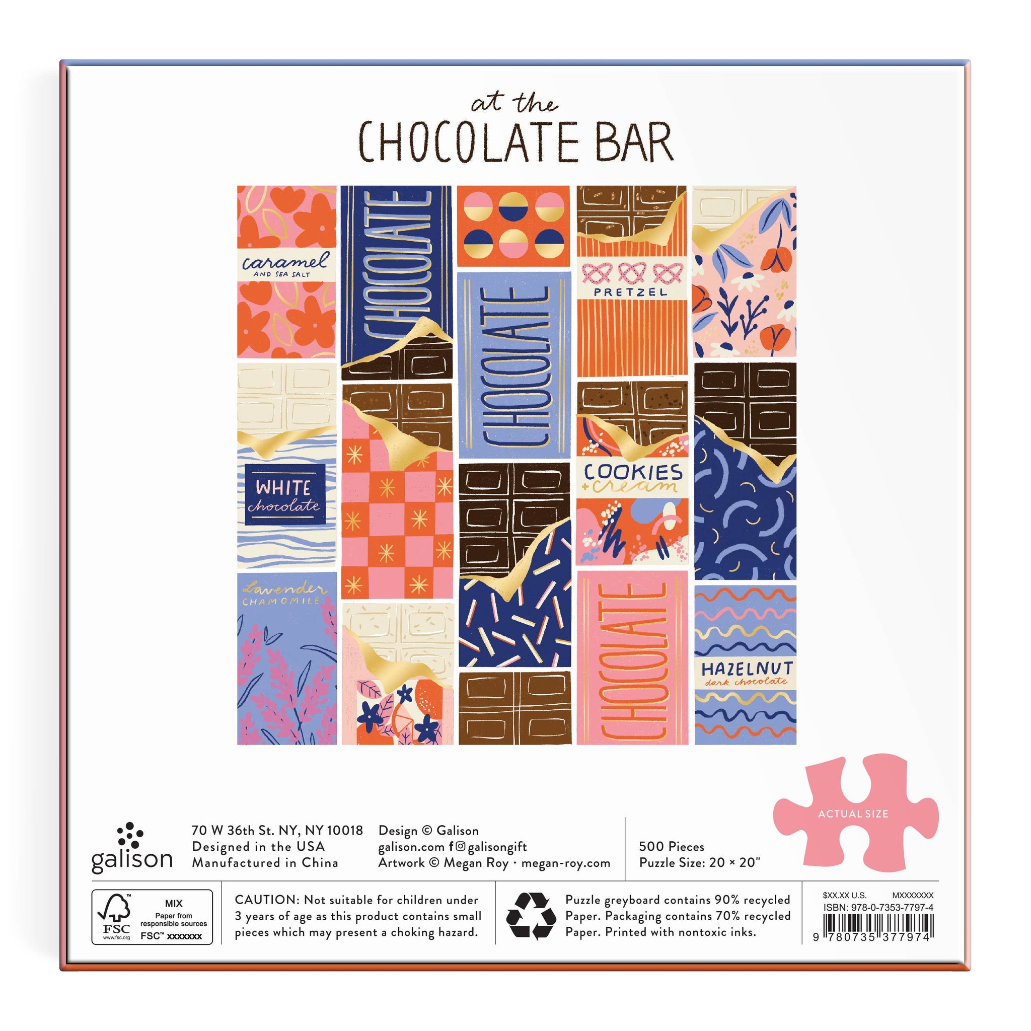 At the Chocolate Bar 500 Piece Foil Puzzle