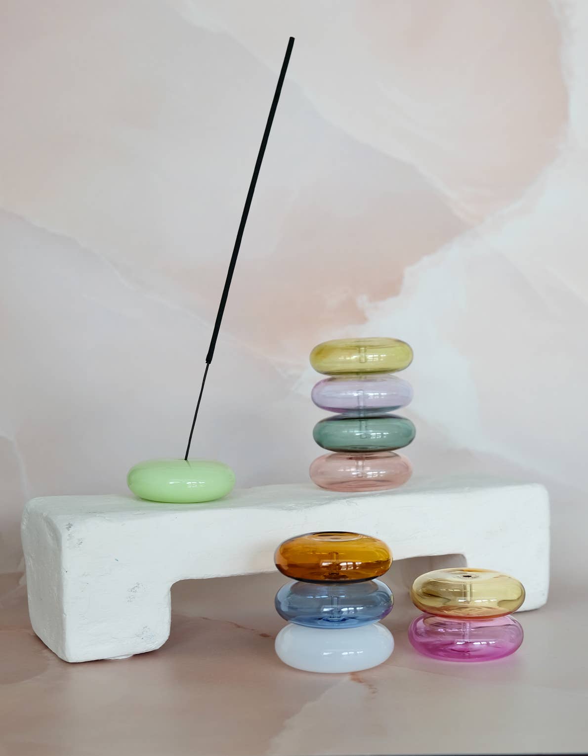 Glass Bubble Incense Holder