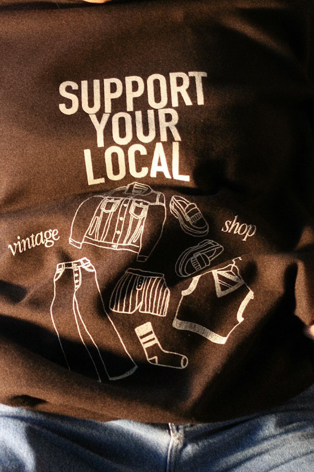 Support Your Local Vintage Shop (Brown) - Umber the Label
