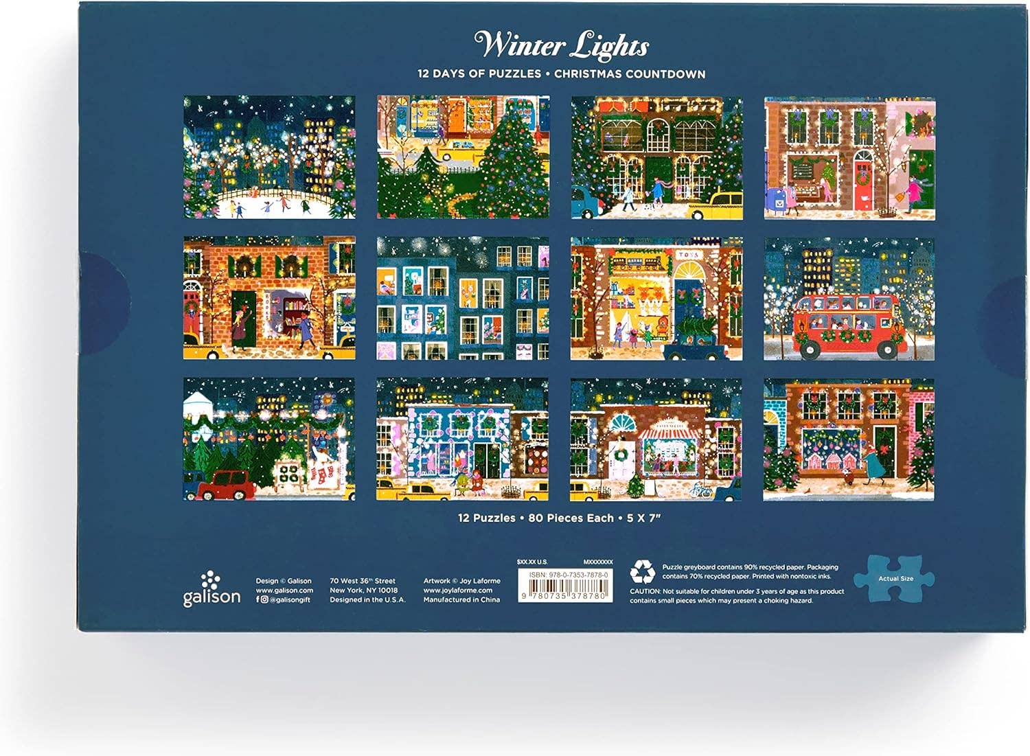 Winter Lights 12 Days of Puzzles Holiday Countdown