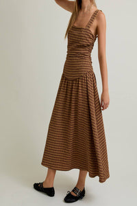 Robin Checkered Midi Dress