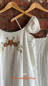 Santana Embroidered Mini Dress