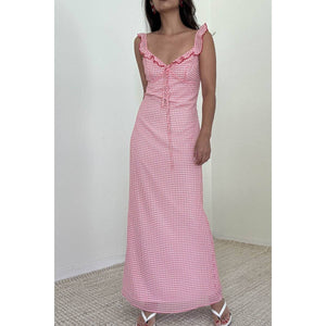 Gingham Maxi Dress