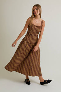 Robin Checkered Midi Dress