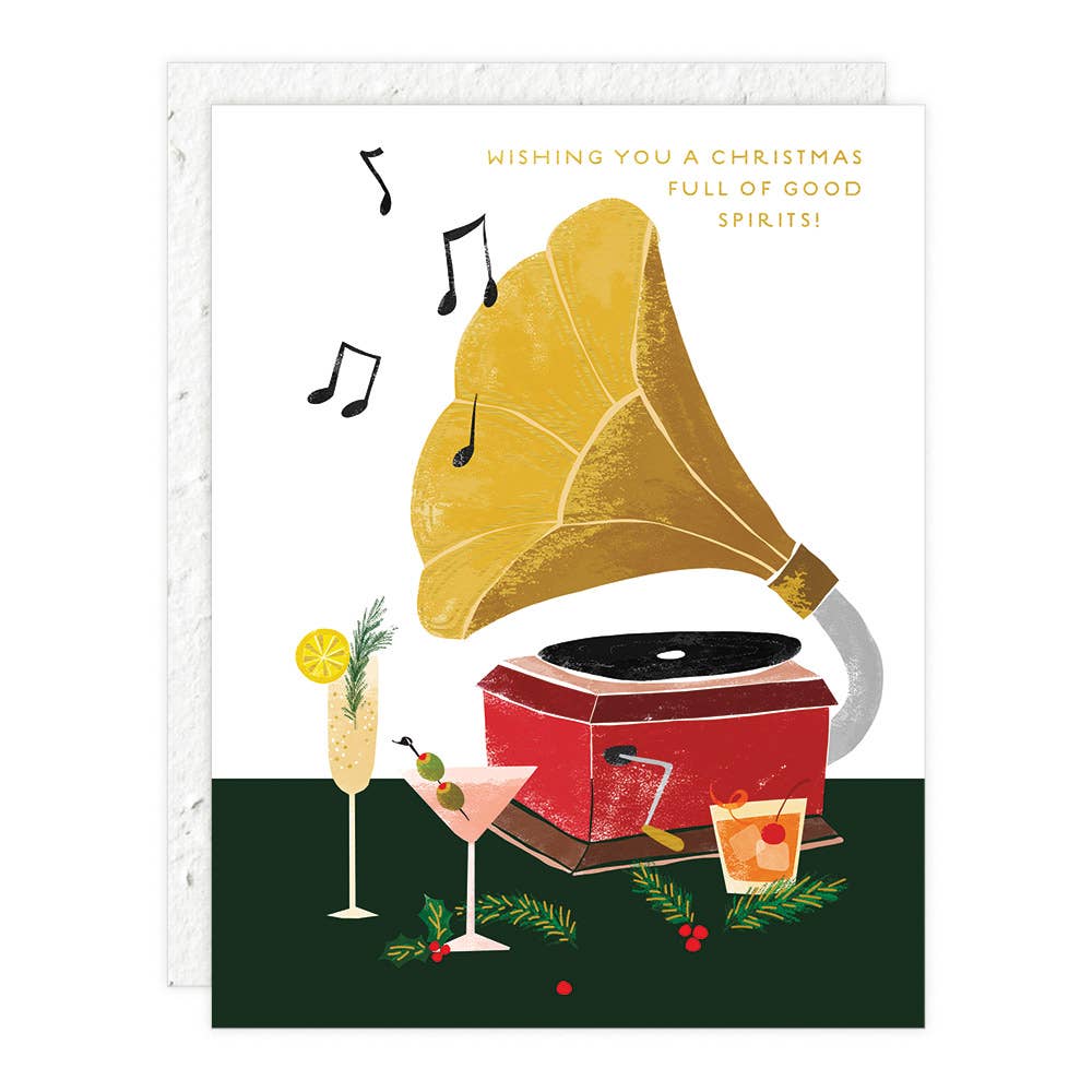Swingin'  Christmas - Holiday Card w/Plantable Wildflower Envelope