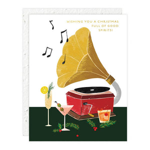 Swingin'  Christmas - Holiday Card w/Plantable Wildflower Envelope
