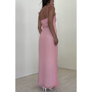 Gingham Maxi Dress