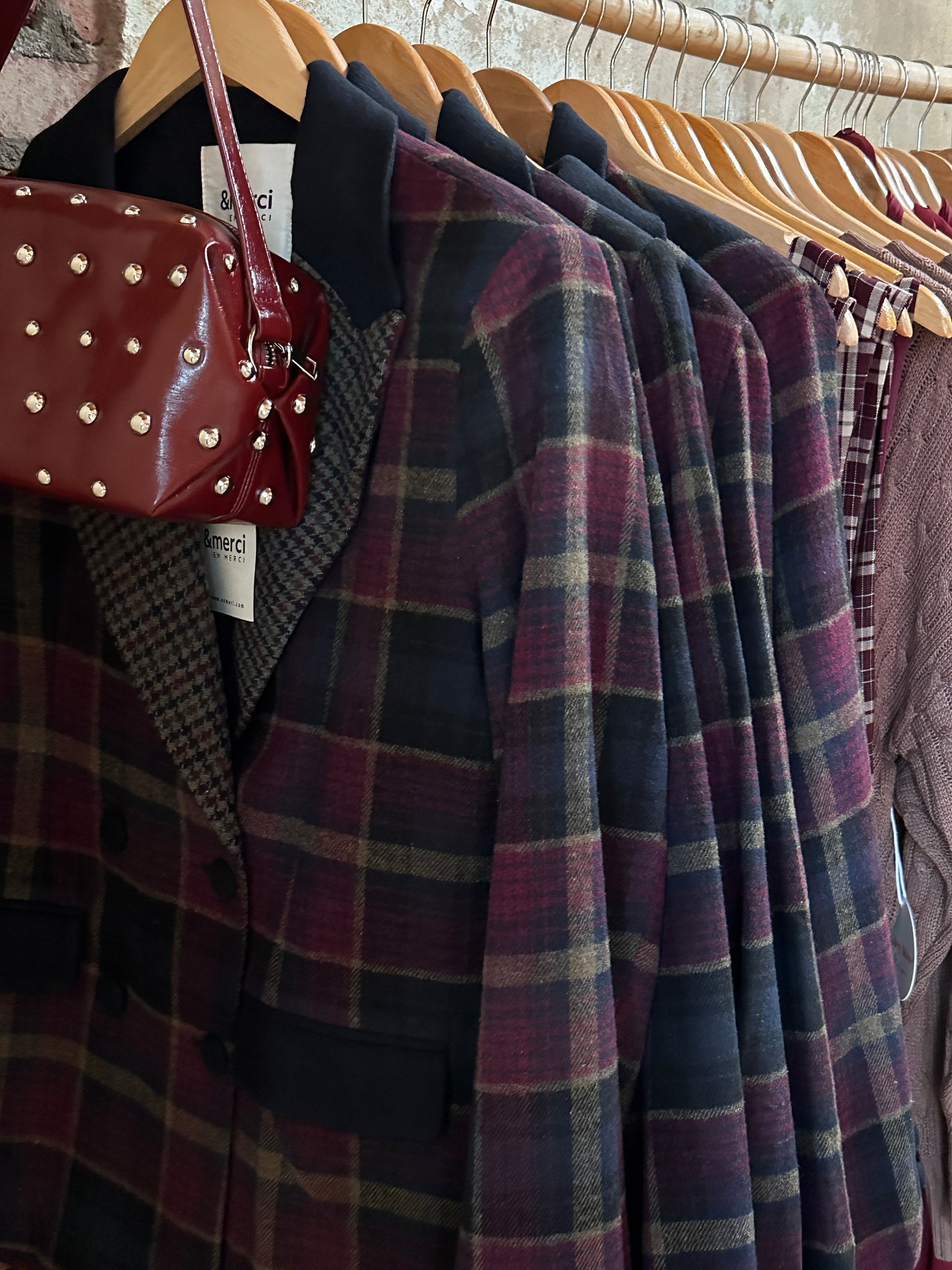 Mulberry Plaid Blazer