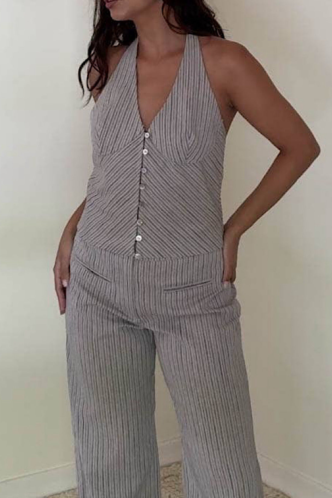 Solange Linen Vest