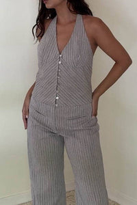 Solange Linen Vest