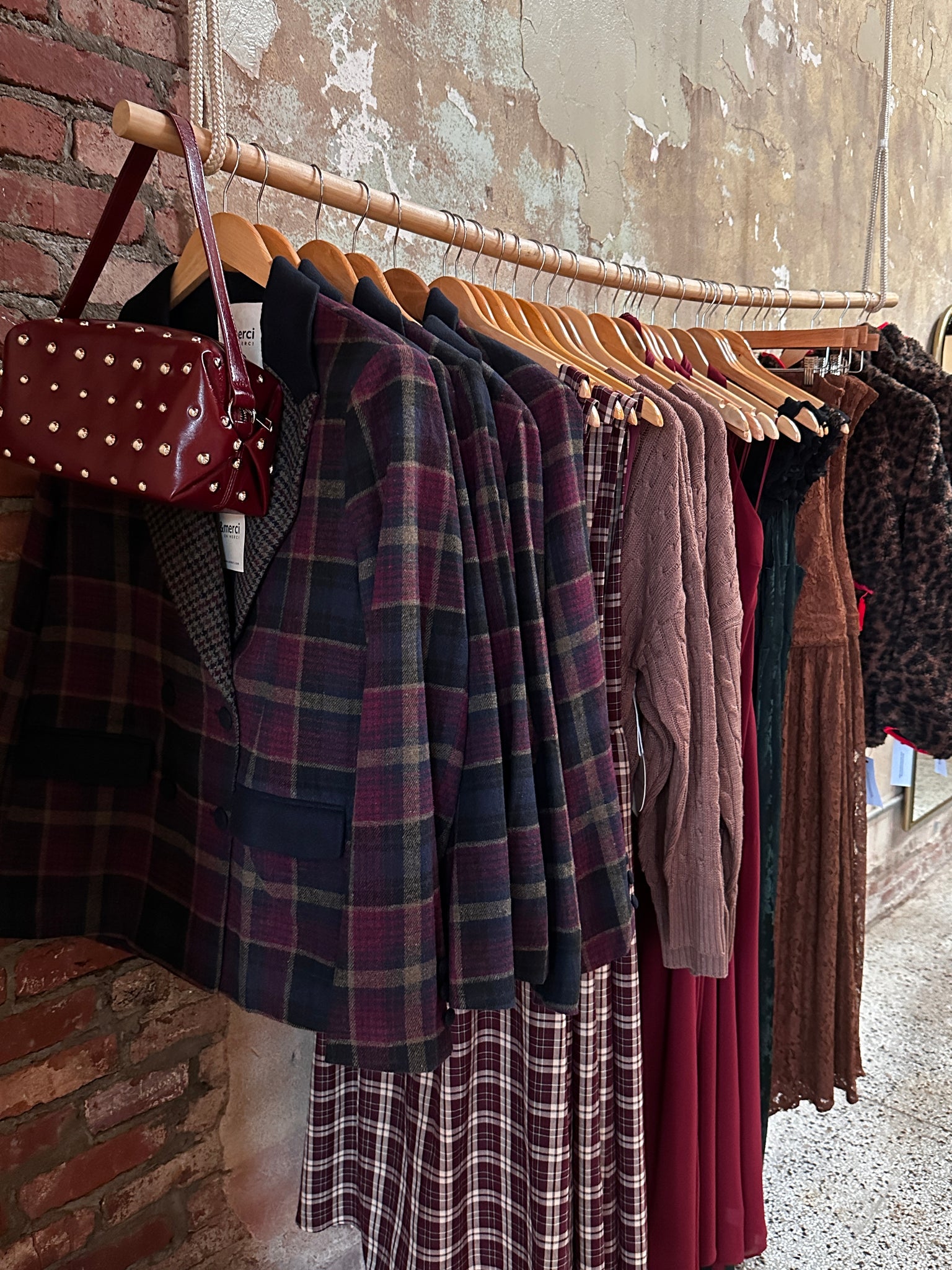 Mulberry Plaid Blazer