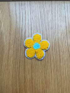 Yellow Flower Chenille Patch