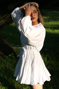 Lorinda Mini Dress in White