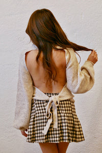 Halle Open Back Sweater