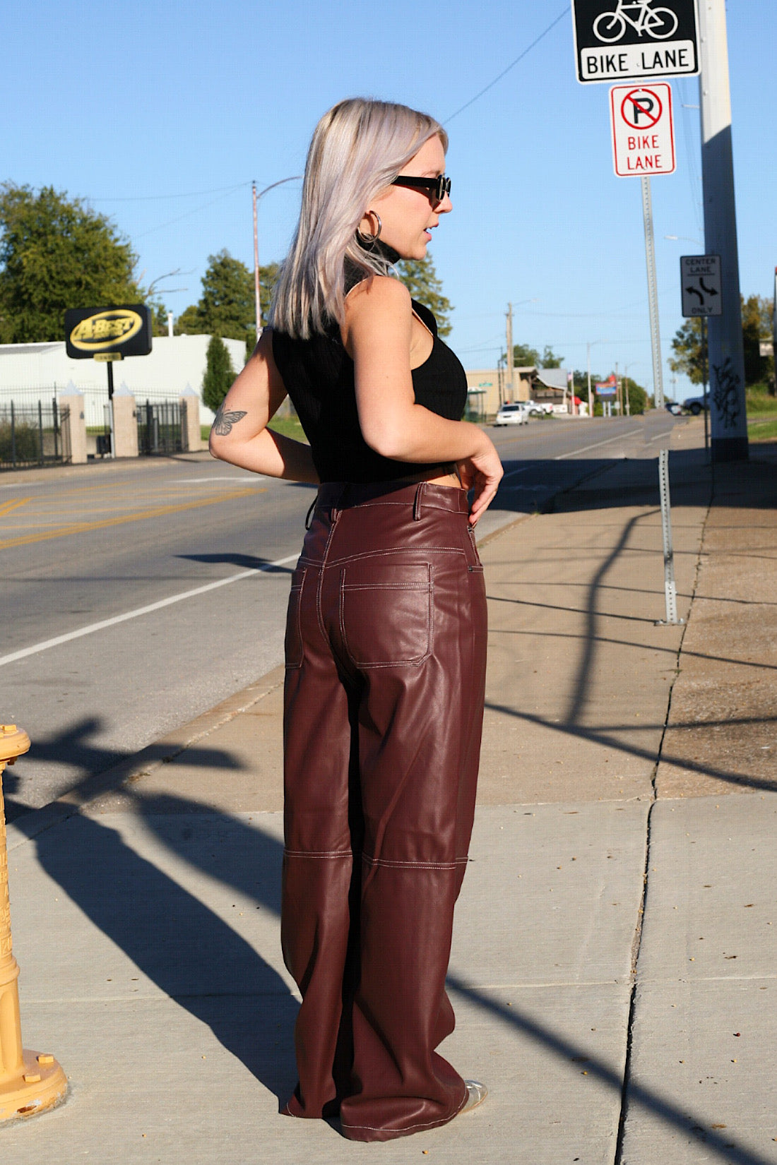 Kenya Faux Leather Pant