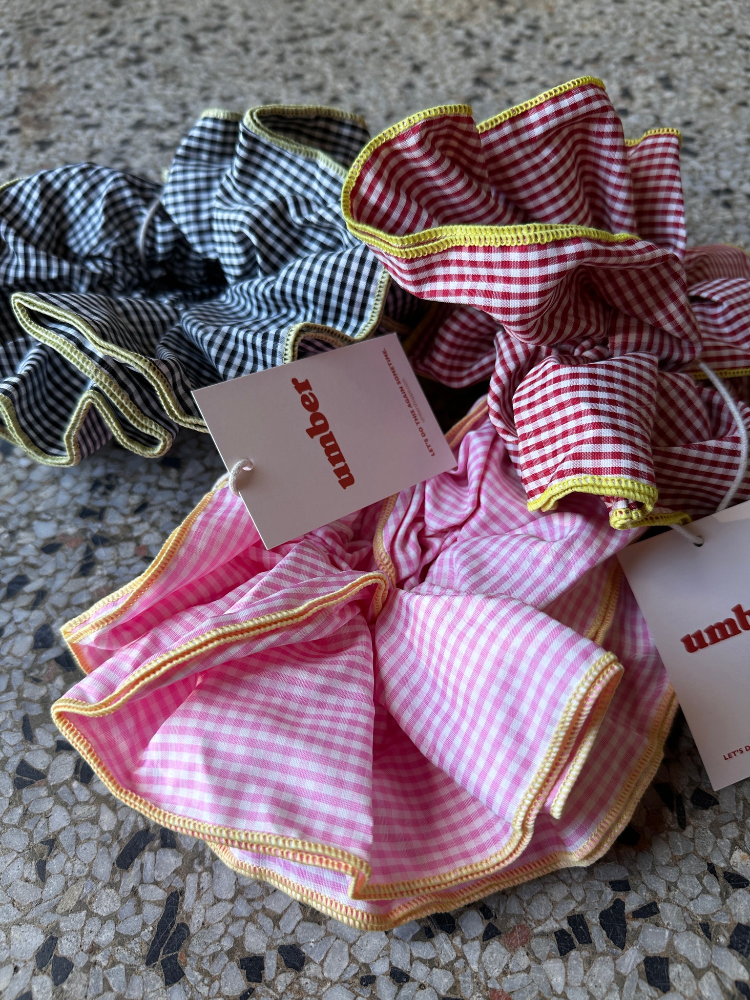 Gingham XL Scrunchie