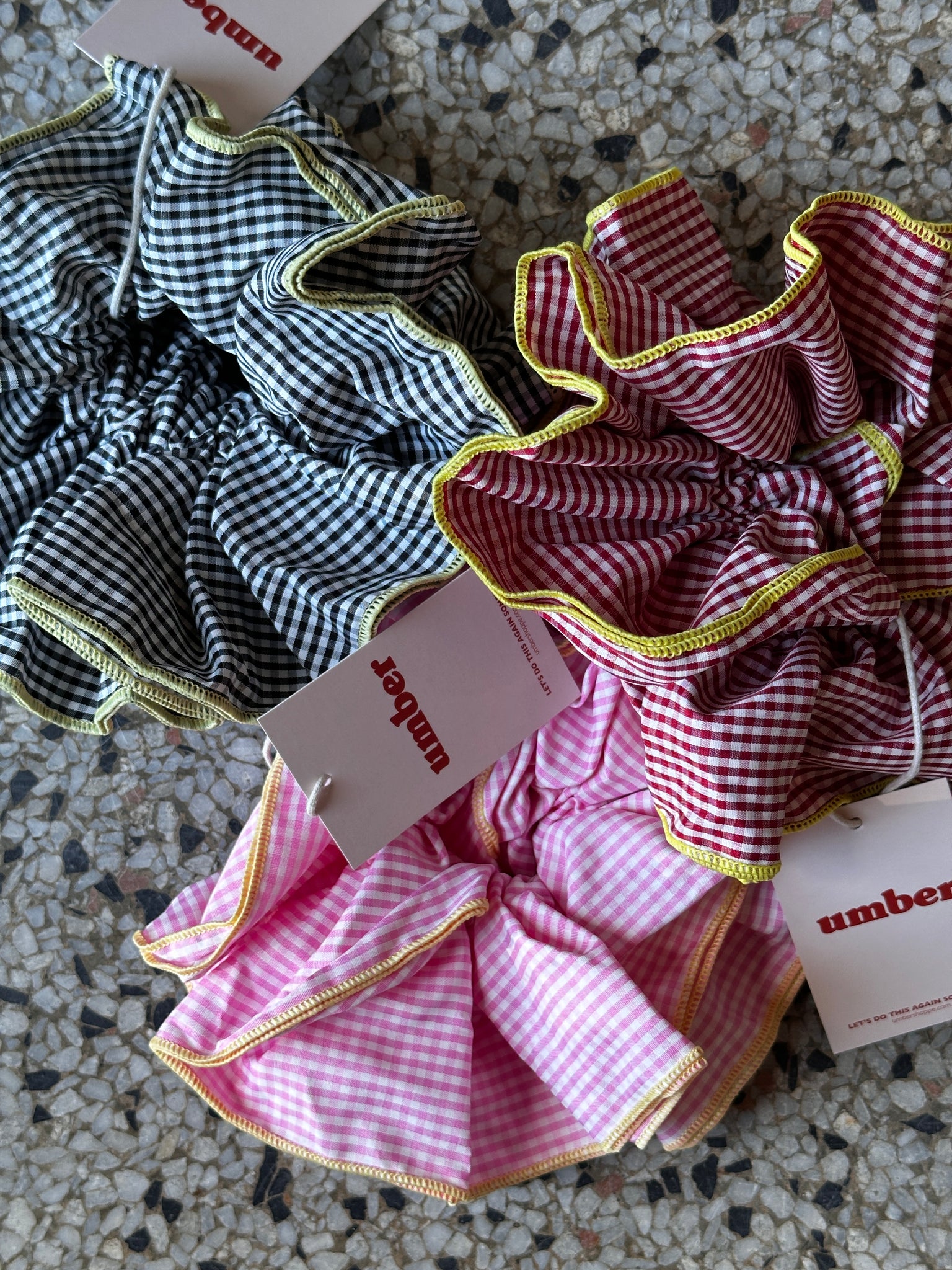 Gingham XL Scrunchie