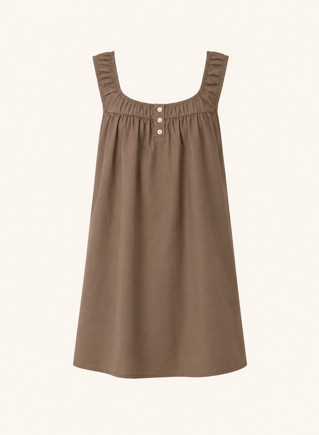 most comfortable brown dress shoes Stretchy Brown Mini Dress with Adjustable Strap main image 1