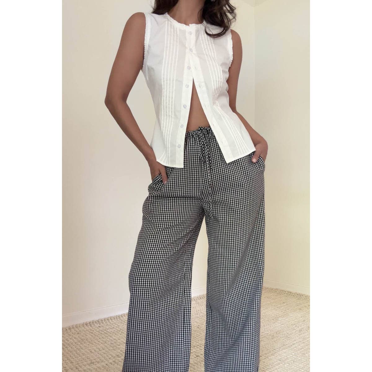 Nadia Gingham Pant