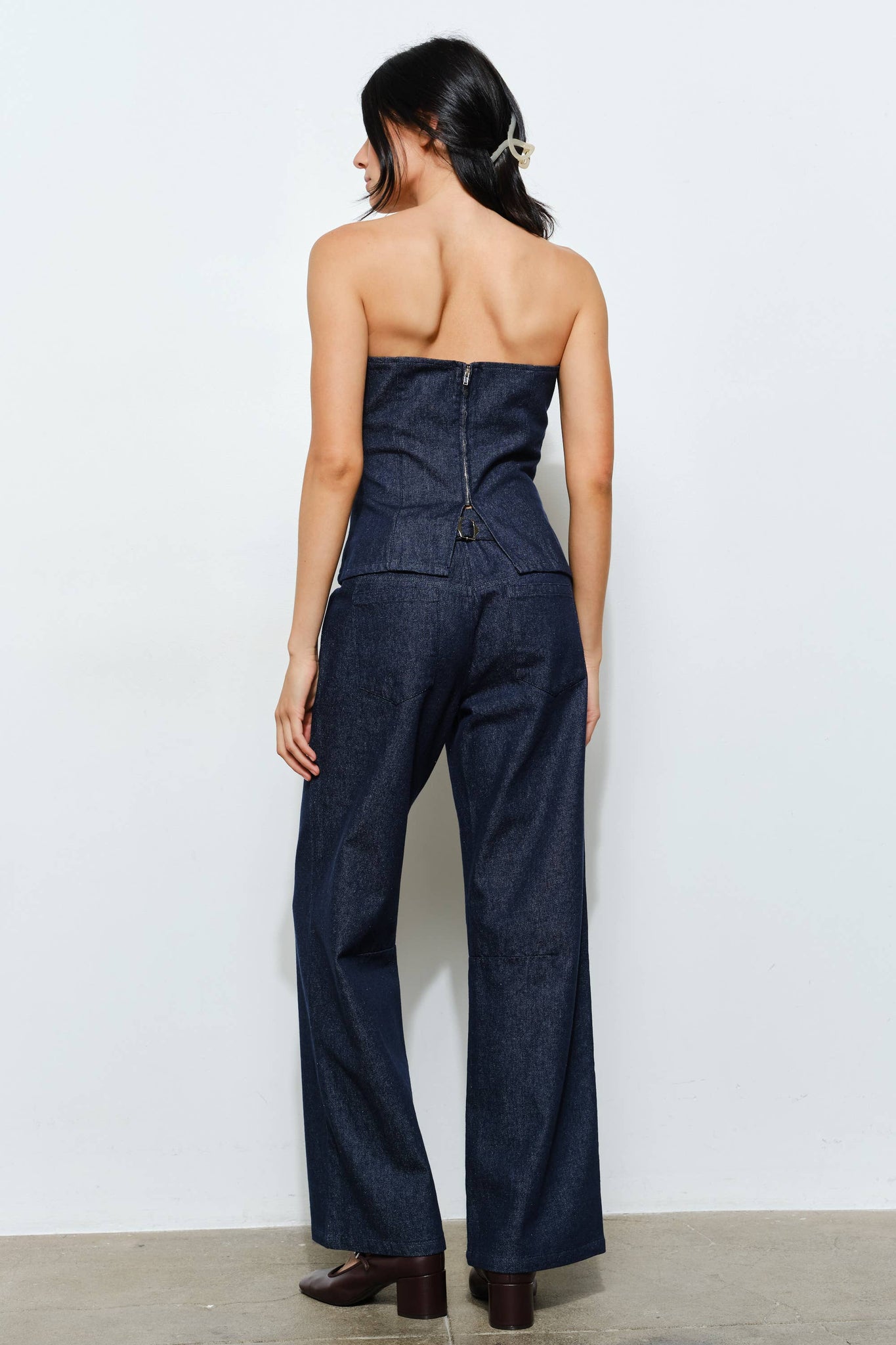 Alexa Strapless Denim Top