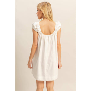 Santana Embroidered Mini Dress