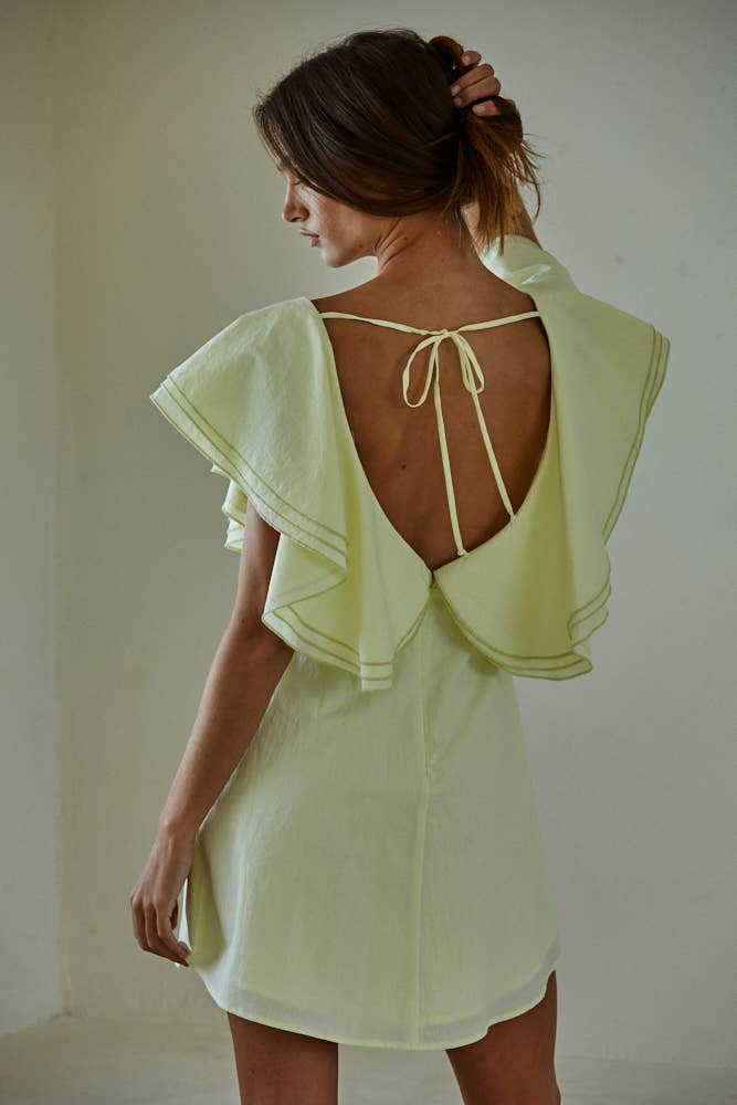 Nara Lime Mini Dress