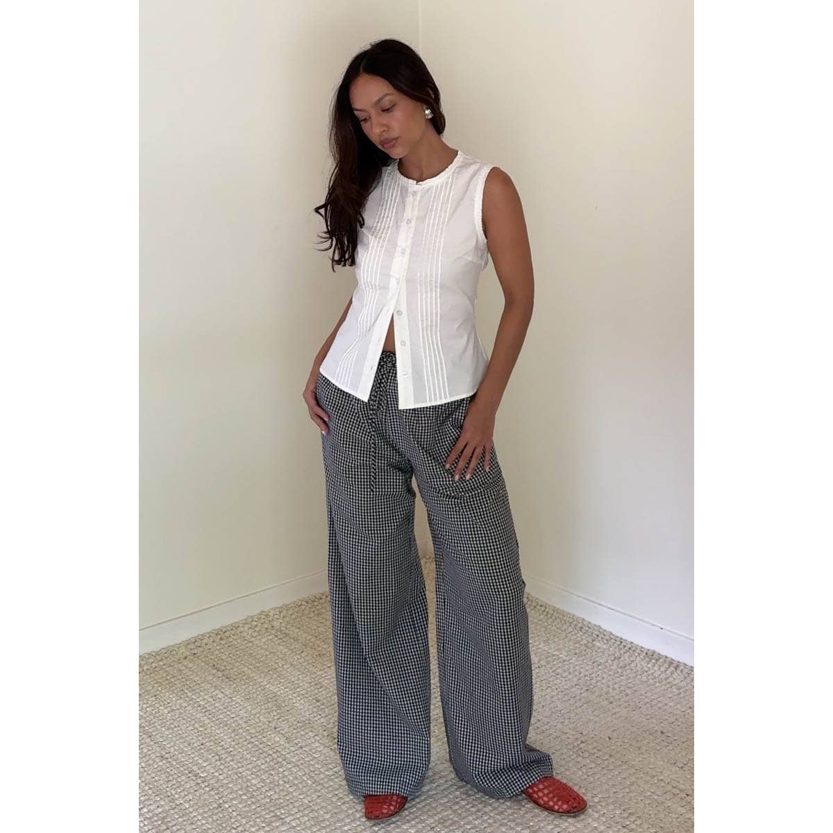 Nadia Gingham Pant