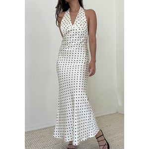 Polly Polka Dot Halter Dress