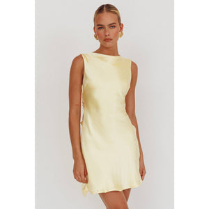 sinclair mini dress Lulus Sinclair Flutter Sleeve Satin Jacquard Mini Dress, Womens, Juniors, L, White