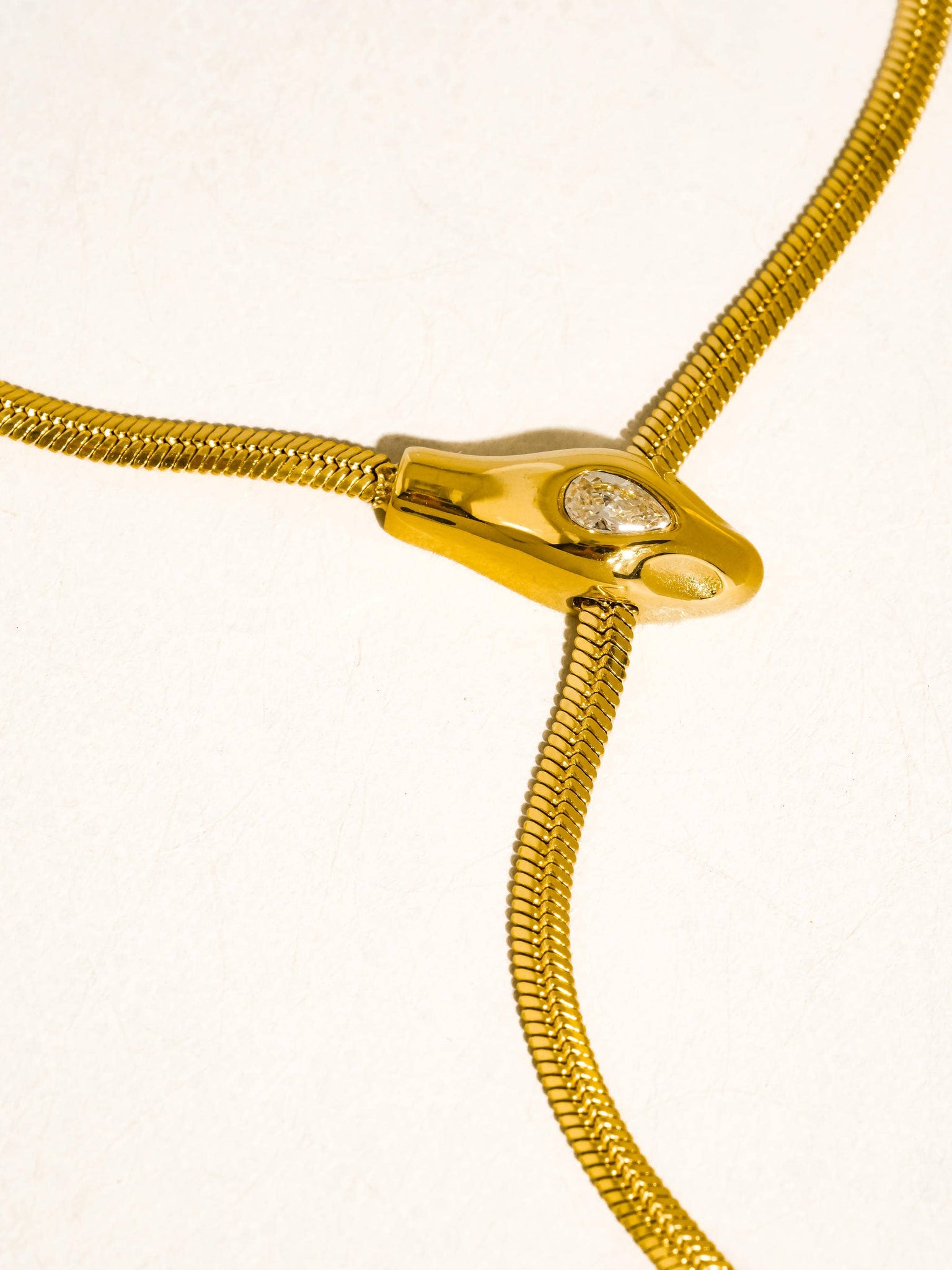 Serpent Lariat Necklace