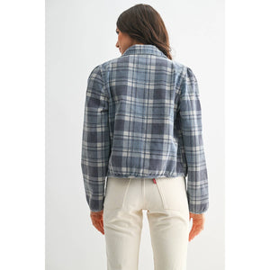 Beth Denim Plaid Jacket