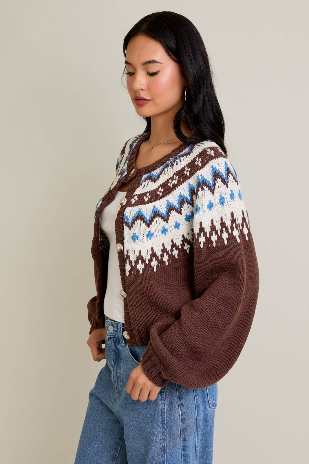 Cherry Raglan Cardigan