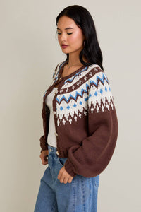 Cherry Raglan Cardigan